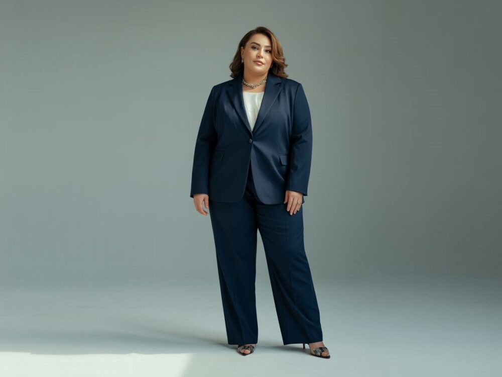 garnitur damski plus size