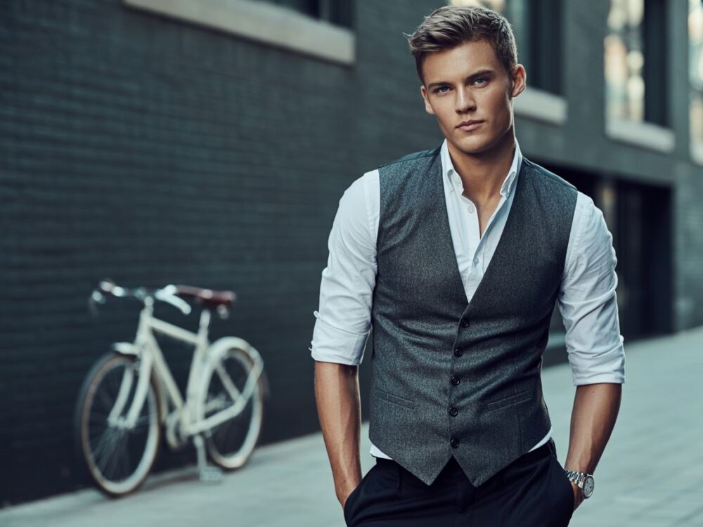 modna kamizelka męska