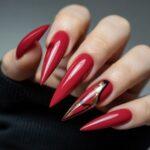 modne paznokcie szpic