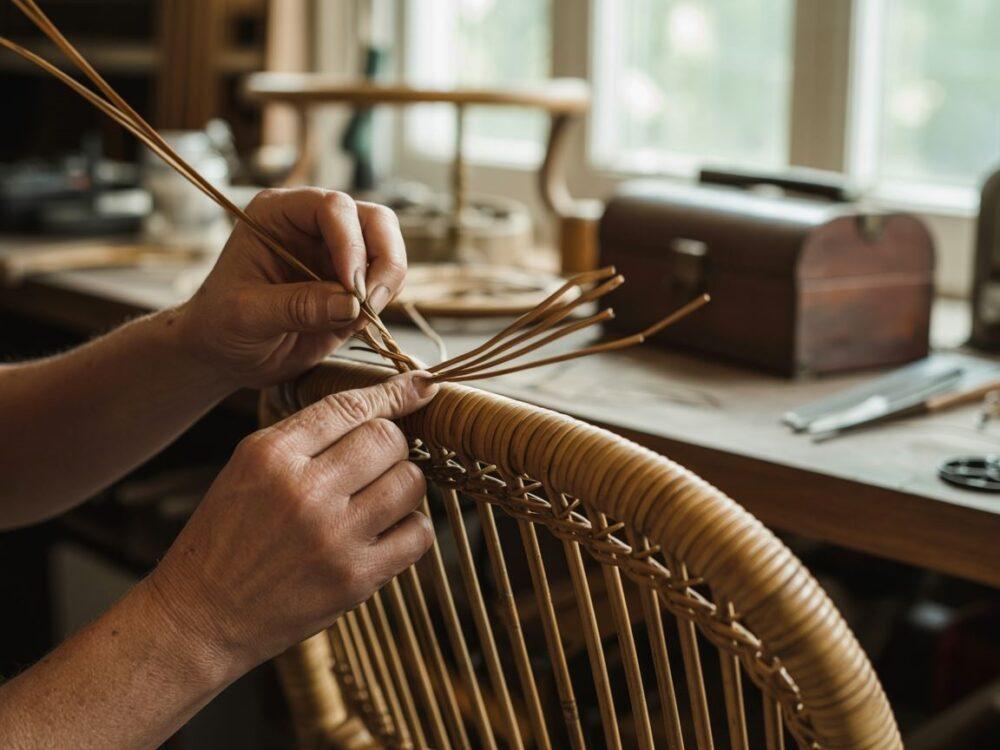 narzędzia do naprawy rattanu