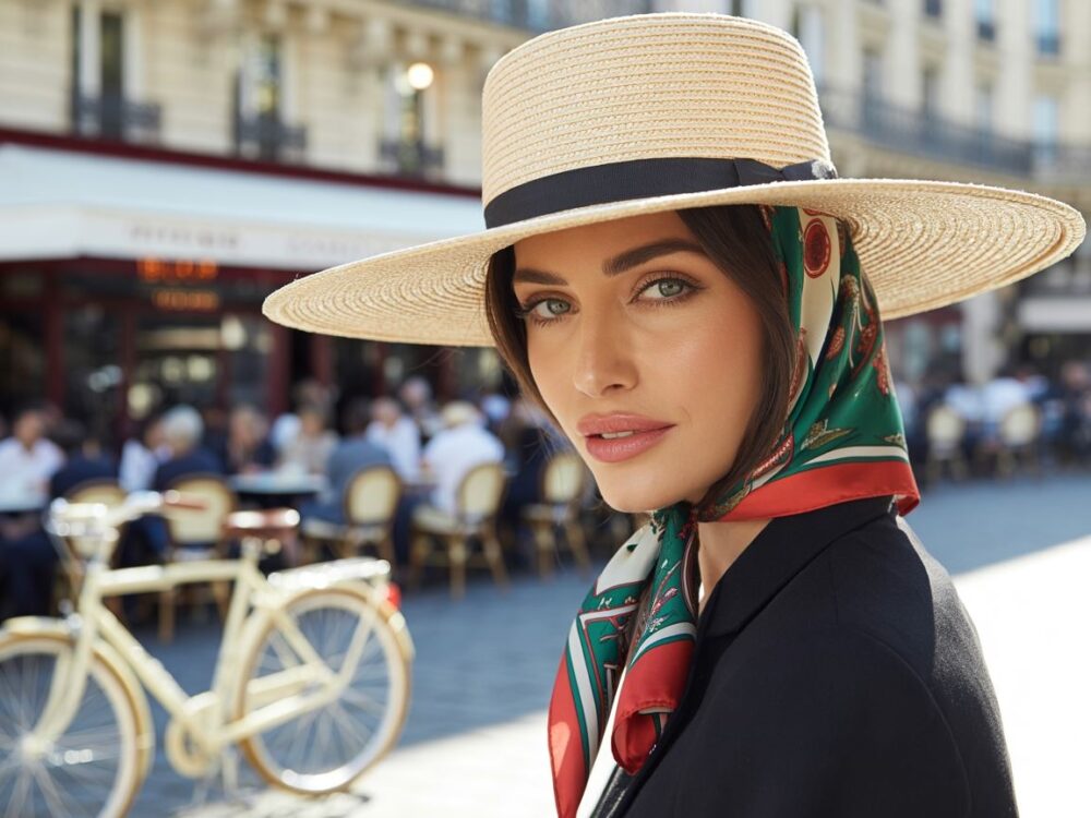 stylowy beret kobiecy