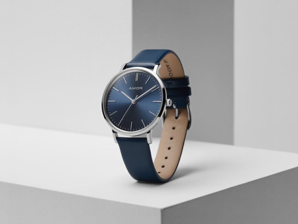 zegarek damski granatowy pasek